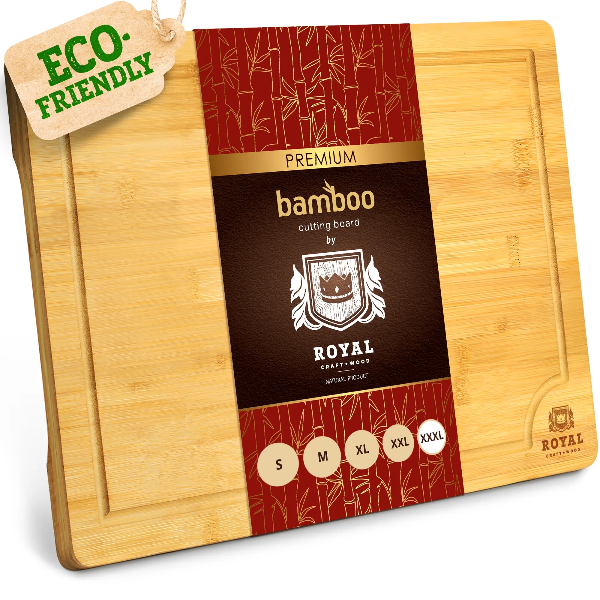 XXXL Bamboo Cutting Board for Kitchen 24