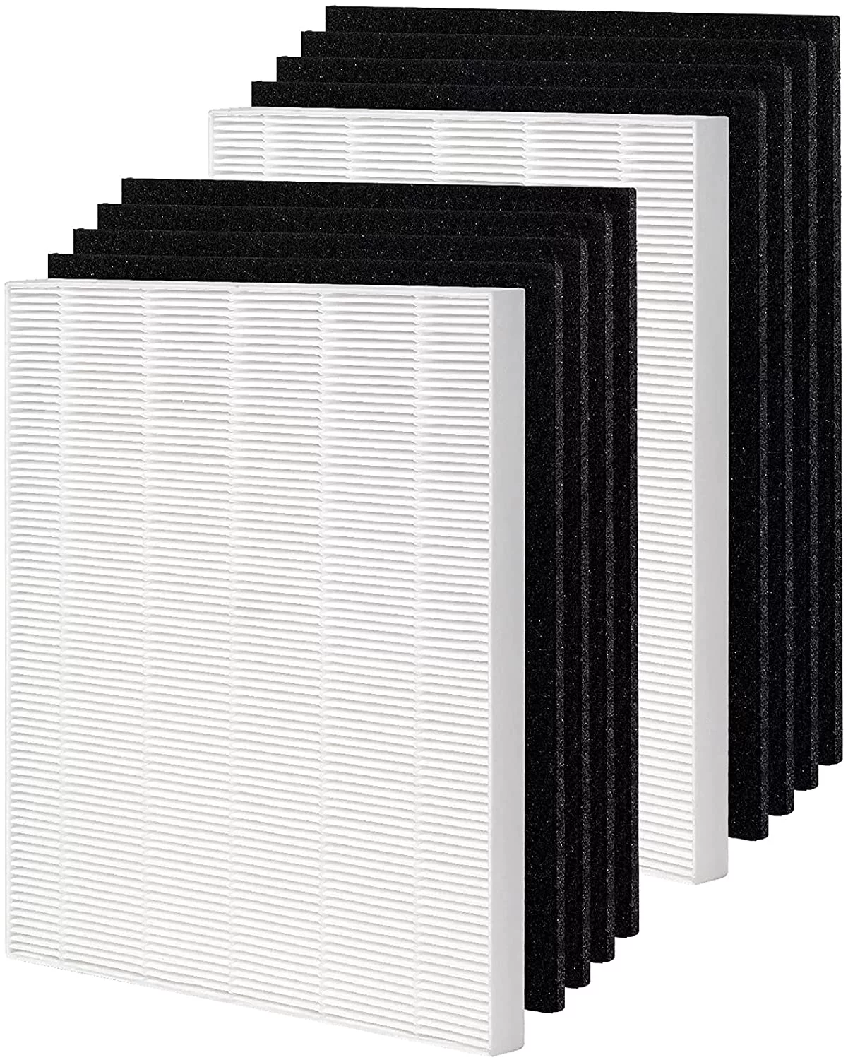FRESHLAB 2 Pack Winix Hepa C545 Replacement Filter S for Winix 1712-0096-00 and 2522-0058-00, 2 HEPA Filter & 8 Activated Carbon Pre-filter