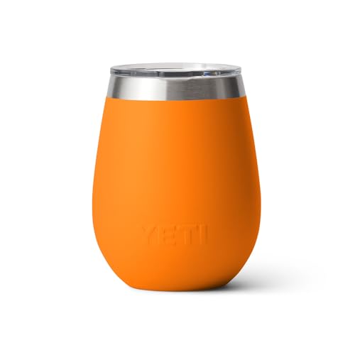 YETI Rambler 10 oz Wine Tumbler, Vacuum Insulated, Stainless Steel with MagSlider Lid, Navy