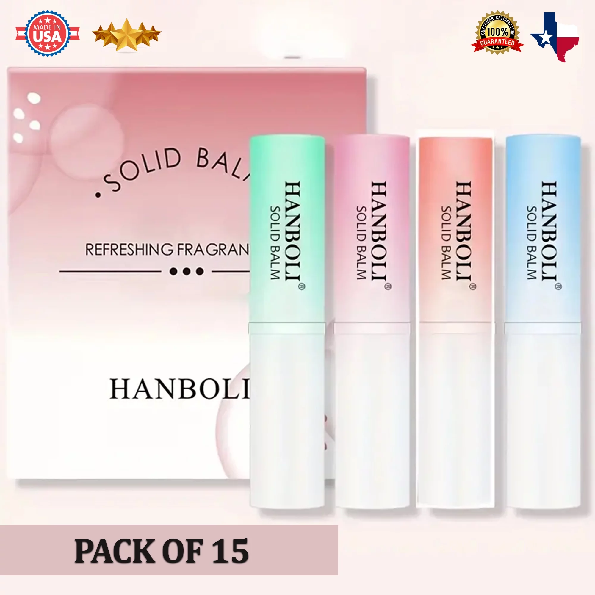 15pcs, Solid Perfume, Solid Fragrance, Perfume Compact, Portable Perfume, Perfume Stick, Natural Pocket Balm Stick, Fruity and Floral Scent Pheromone Cologne for Men and Women 👫 | Radyan