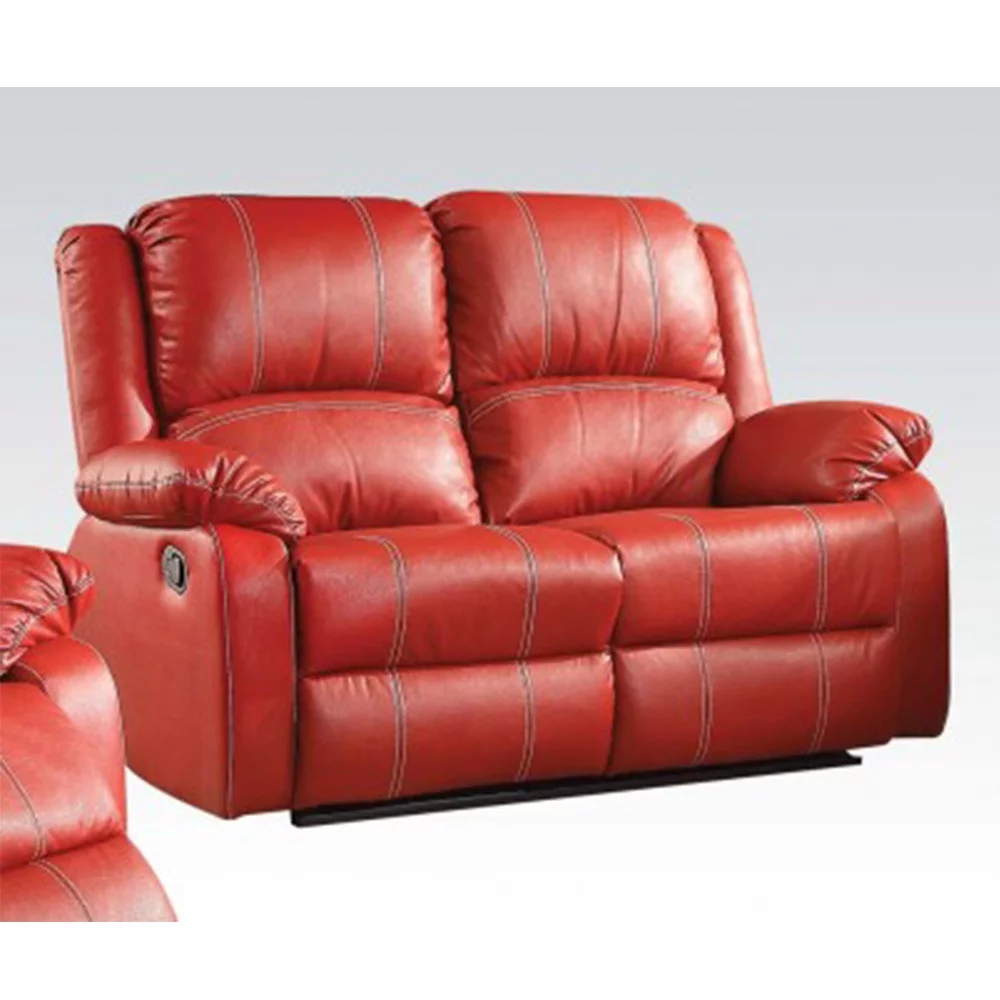 Zuriel Loveseat (Motion) in Red PU