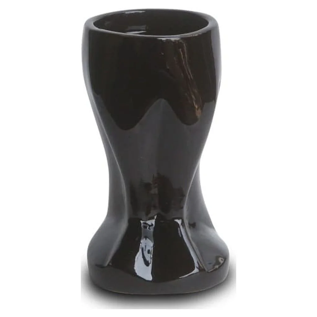 Hand Carved Ebony Colored Acacia Major Wood Trophy Candleholder