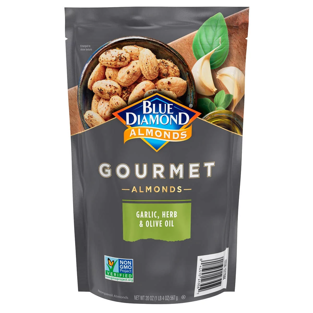 Blue Diamond Gourmet Garlic, Herb and Olive Oil Almonds (20 Ounce)