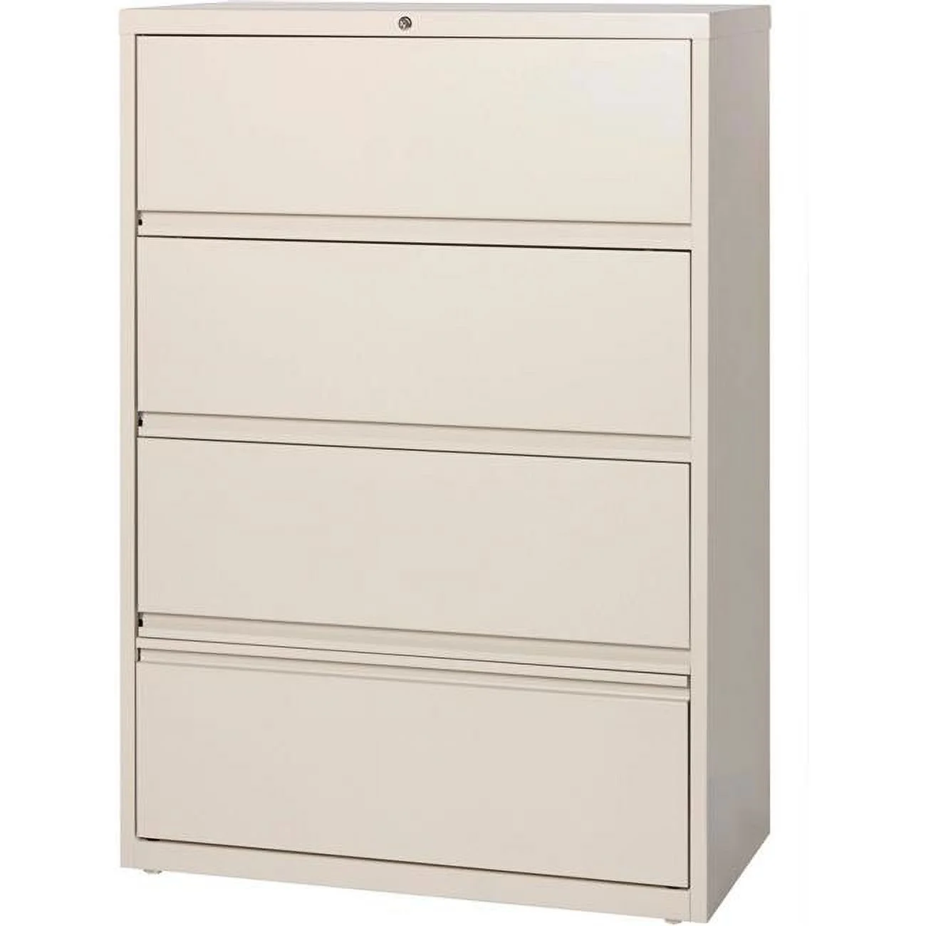 36 in. HL8000 Series Receding Drawer Front Lateral File with 4-Drawer - Putty