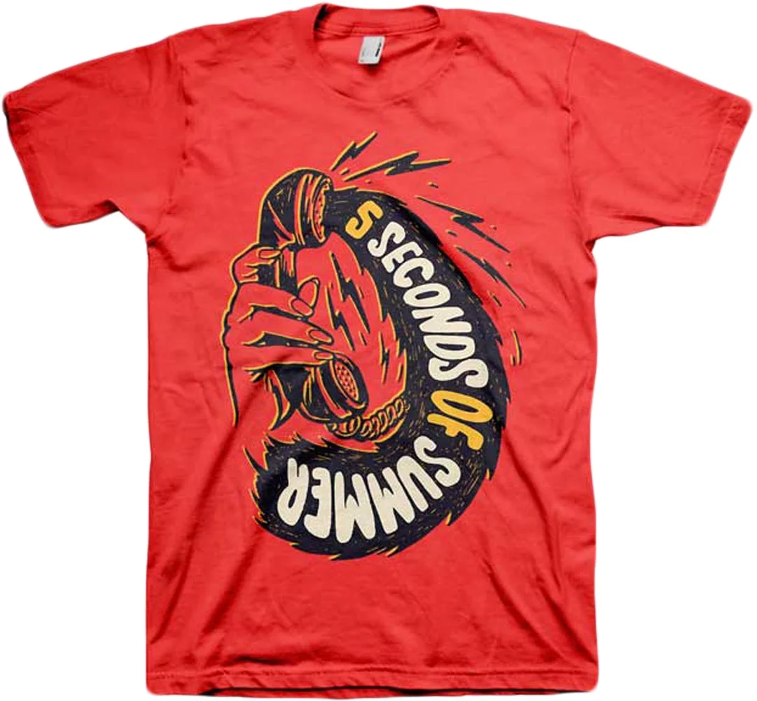 5 Seconds of Summer - Phone Call Adult T-Shirt