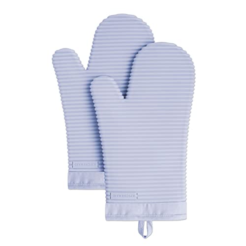KITCHENAID Ribbed Soft Silicone Oven Mitt 2-Pack Set, 7.5