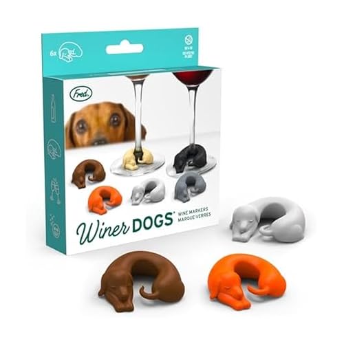 Genuine Fred Wine Lives Kitty Drink Markers, Set of 6