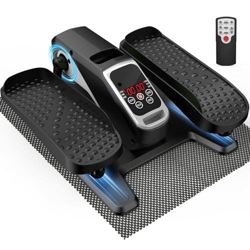 VIVURN® 018 Under Desk Elliptical Machine 5 Modes 12 Speeds Low Impact Mini Electric Leg Exerciser As Seen on TV While Sitting for Seniors with Non-Slip Mat Quiet & Portable for Home and Office
