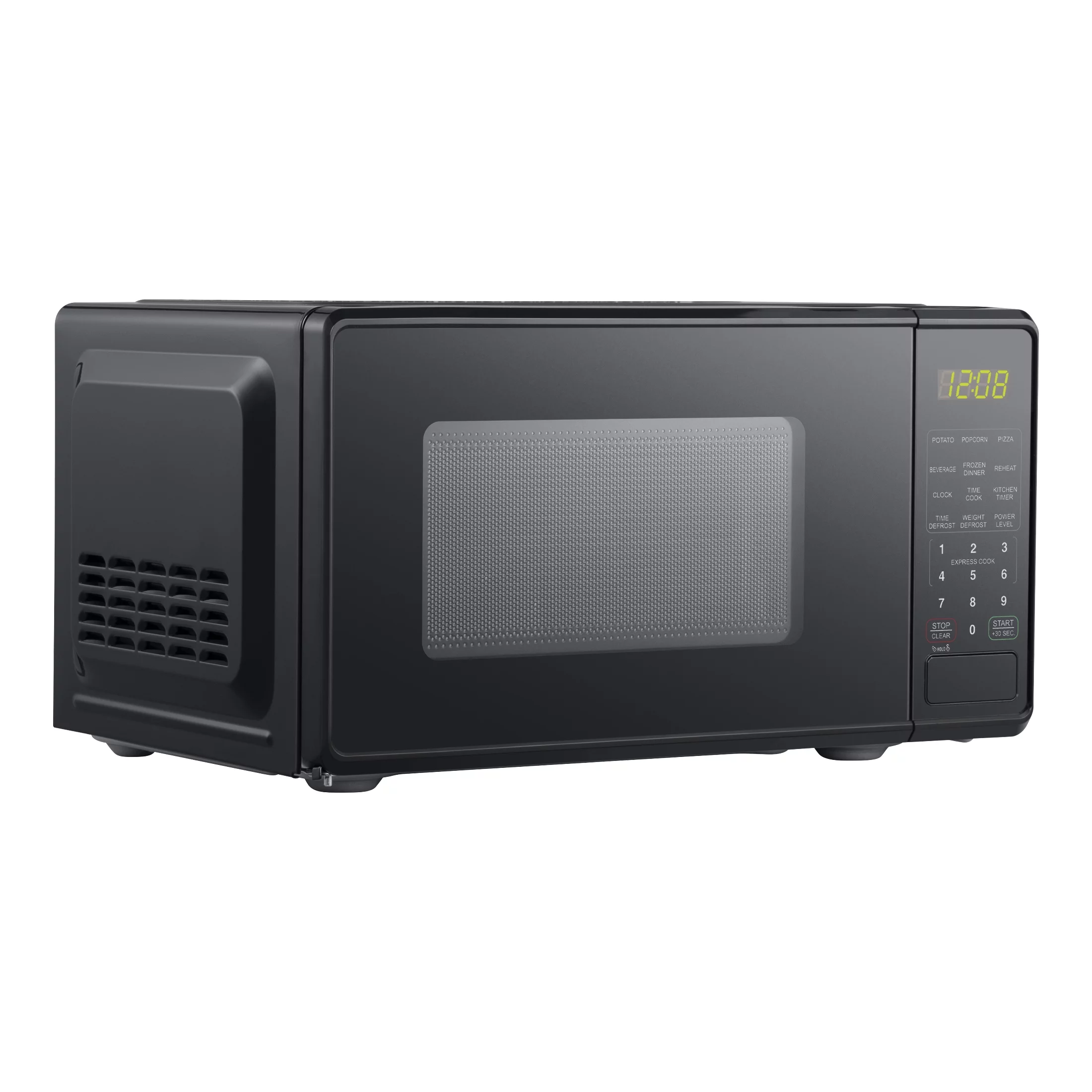 Mainstays 0.7 Cu ft Countertop Microwave Oven, 700 Watts, Black, New