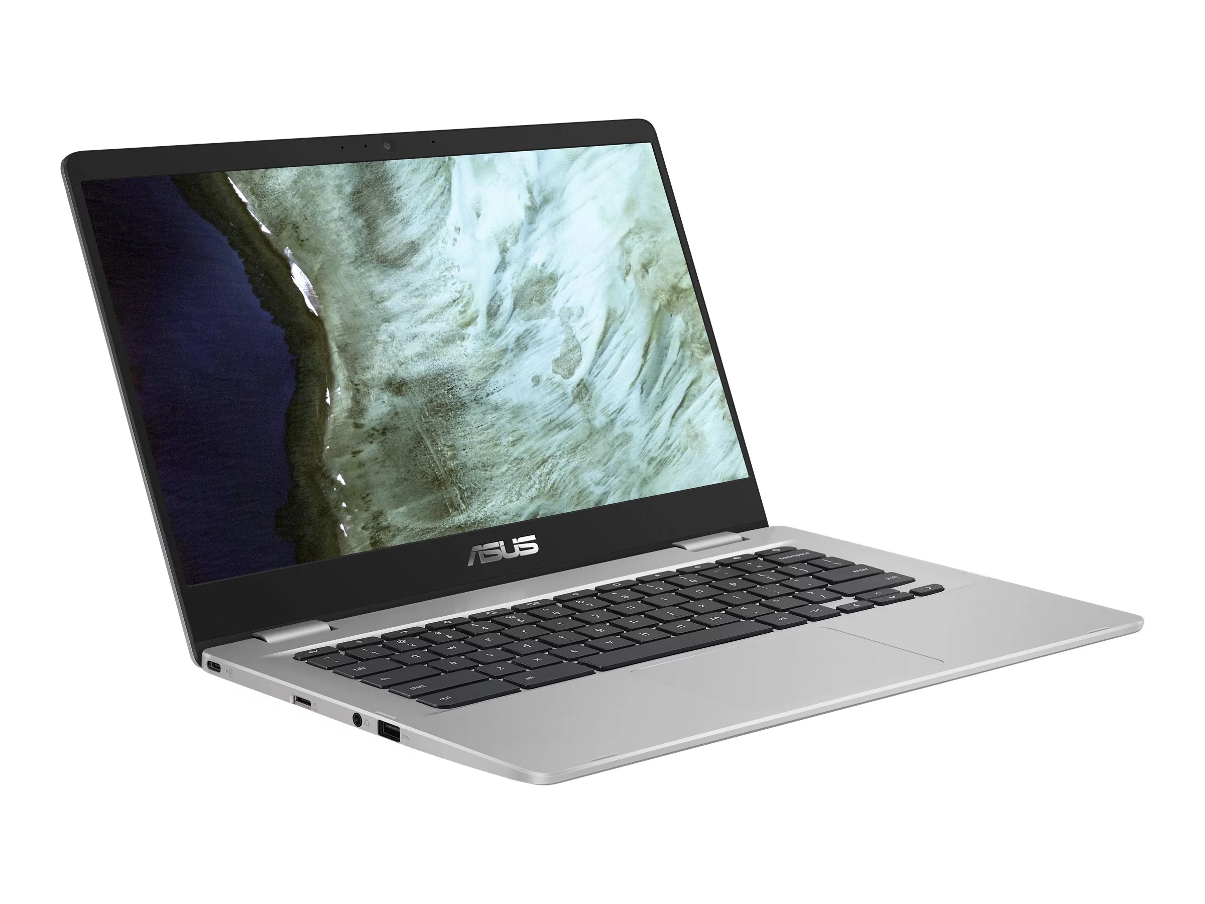 ASUS Chromebook Enterprise C423NA GE42F - 180-degree hinge design - Intel Celeron N3350 / 1.1 GHz - Chrome OS (with Chrome Enterprise Upgrade) - HD Graphics 500 - 4 GB RAM - 32 GB eMMC - 14