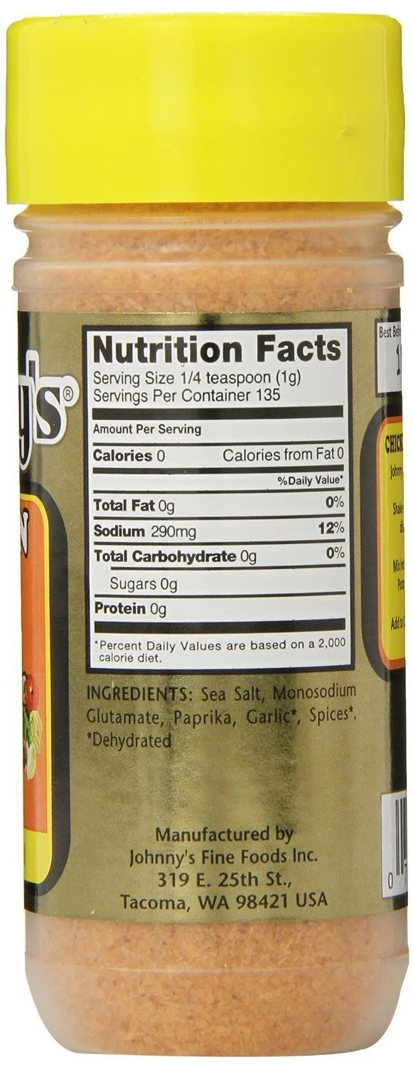 Johnnys Chicken and Pork Seasoning, 4.75 Ounce (Pack of 2)