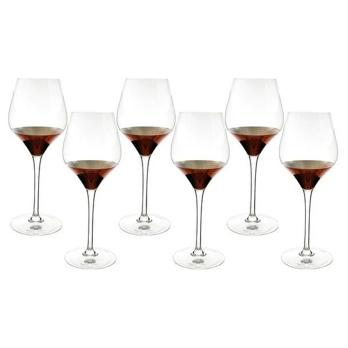 Three Star Import & Export XM6301 9.5 in. Wine Glass, Copper Finish Set - 6 Piece