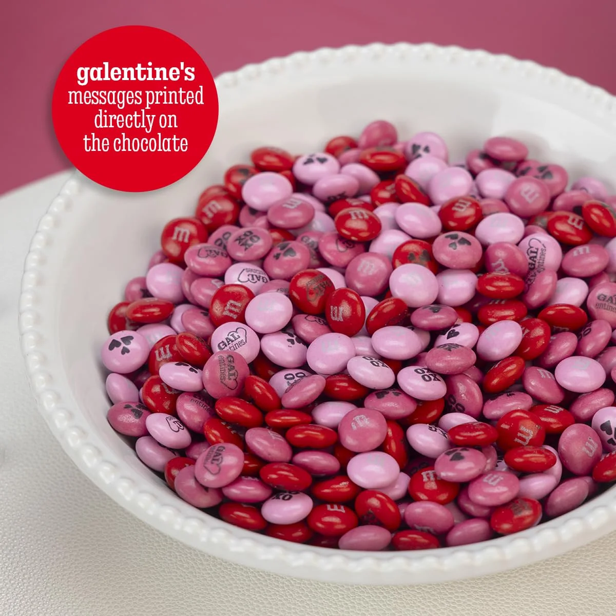 M&M’S Galentine’S Day Chocolate Candy, 2 Lbs, Celebrate Love With Your Galentine’S, Unique Gift For Friends, Singles, And Parties, Create Diy Party Favors