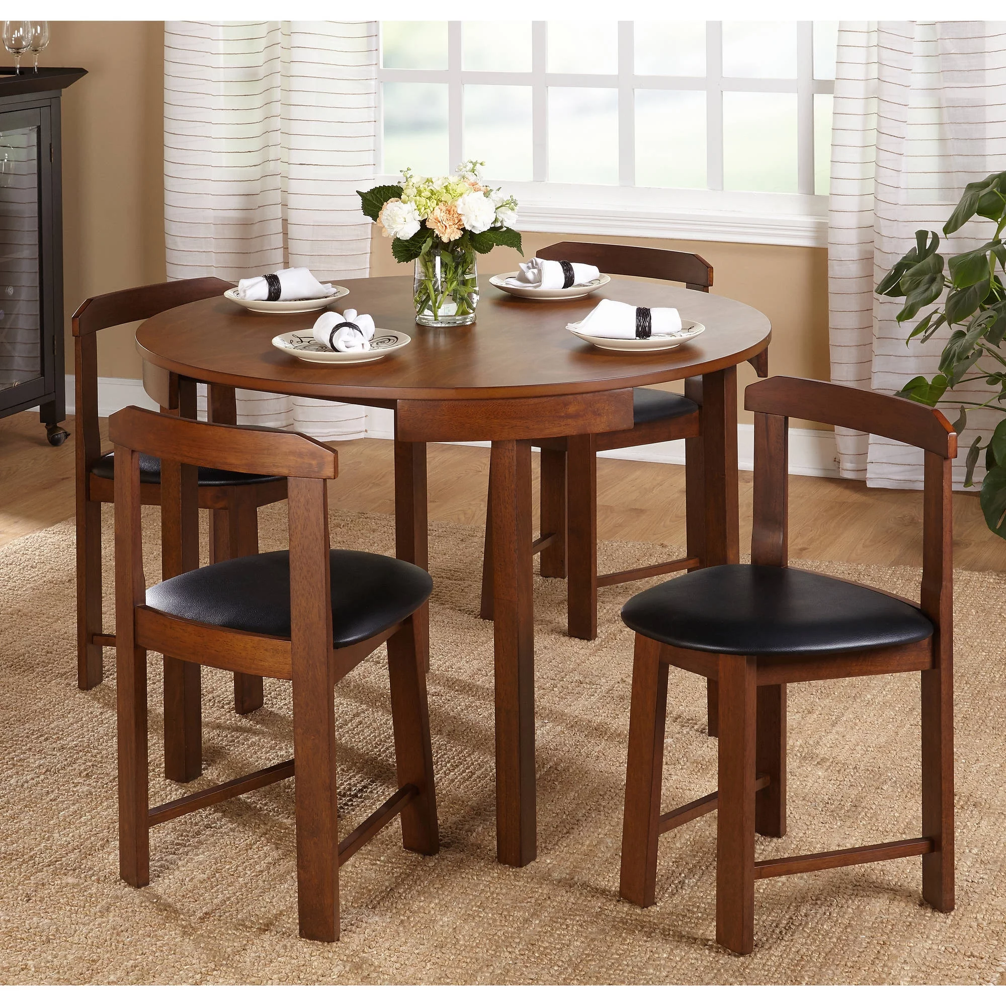 Target Marketing Systems Gino 5 - Piece Dining Set, Brown, MDF
