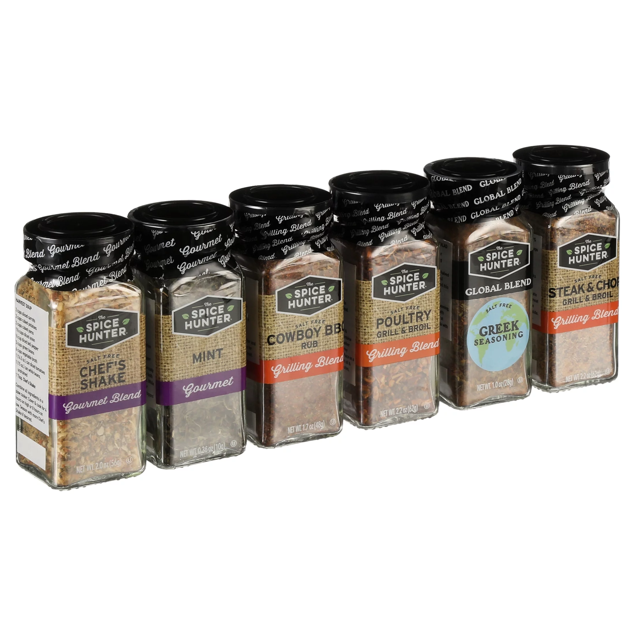 The Spice Hunter Butcher's Collection Meat Seasoning Kit contains 6 Spices and Recipe Gift Box