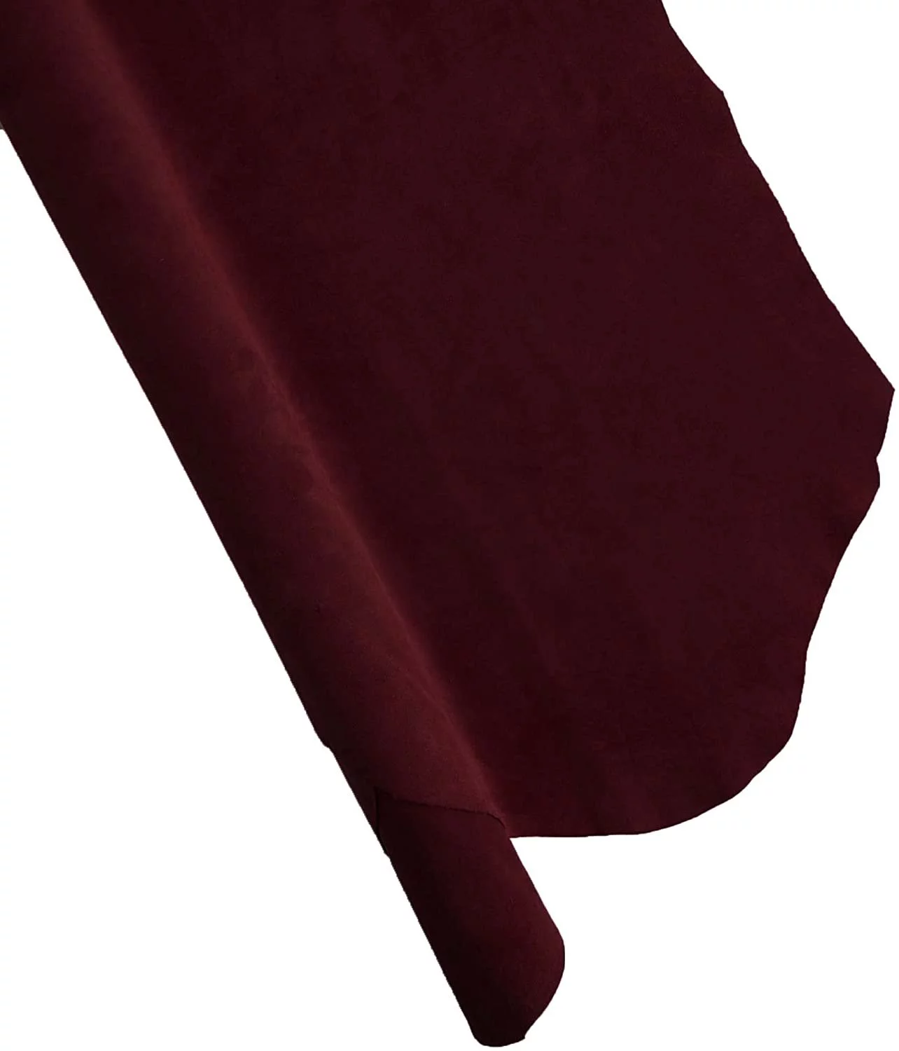 ELW Garment Splits Suede 2-4 oz 1-1.6mm Burgundy, Pre-Cut Piece 10-12 SQ FT - Silky Buffed Leather AB Grade Cowhide - Perfect for Auto, Garments, Chaps, Bags, Vest, Aprons, Saddles, Moccasins