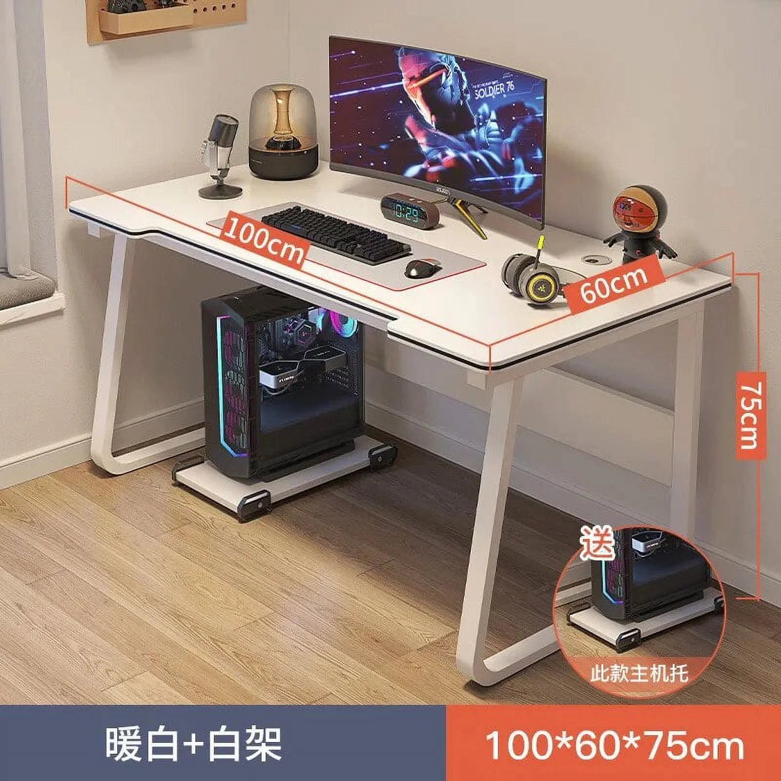 Aoliviya Official Computer Desk Desktop Home Game Tables Bedroom Single Simple Office Table Simple Modern Learning Writing Desk