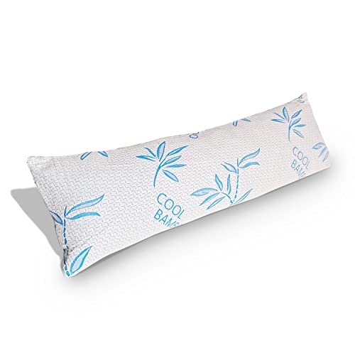 2 Pack King Size Rayon Derived from Bamboo Pillows for Sleeping, Cooling Shredded Memory Foam Adjustable Rayon Derived from Bamboo Bed Pillow with, Removable/Washable Cover (King 2 Pack)