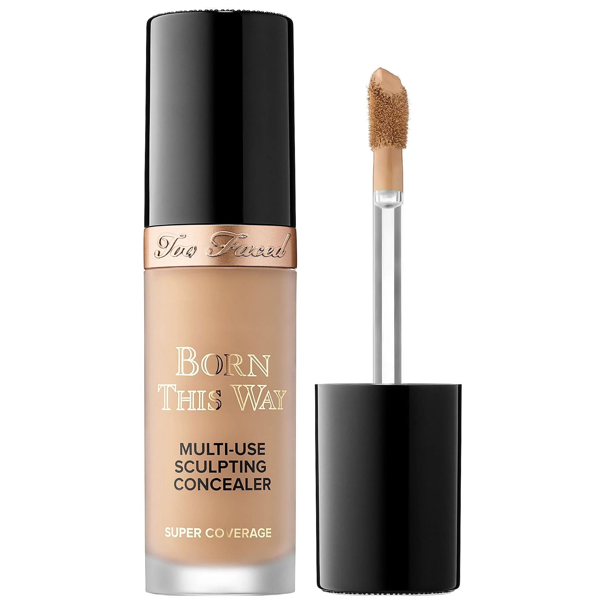 Too Faced Born This Way Super Coverage Multi-Use Concealer - Latte - medium with olive undertones - 0.45 oz/13.5 ml