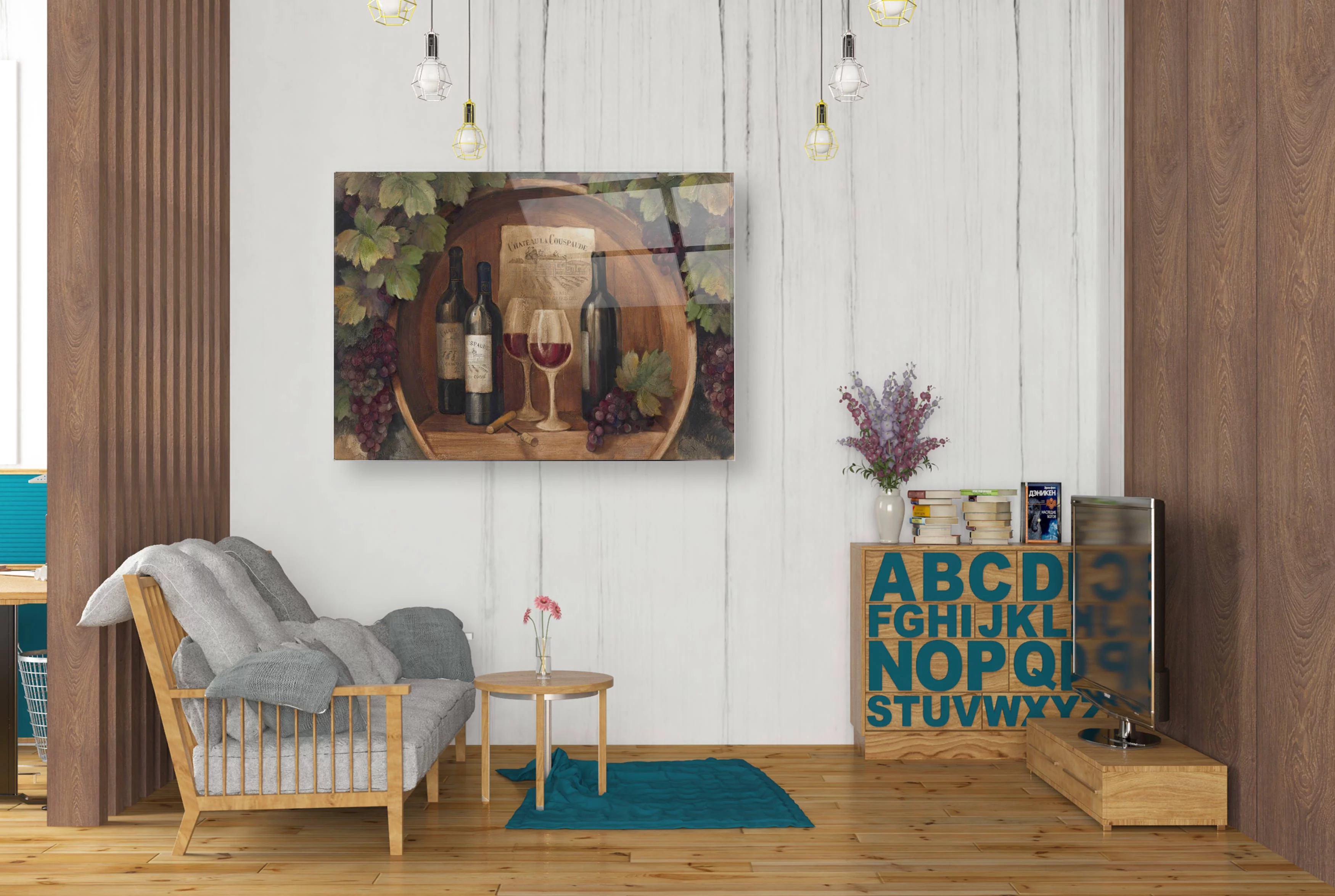 Epic Art 'At the Winery' by Albena Hristova, Acrylic Glass Wall Art, 24