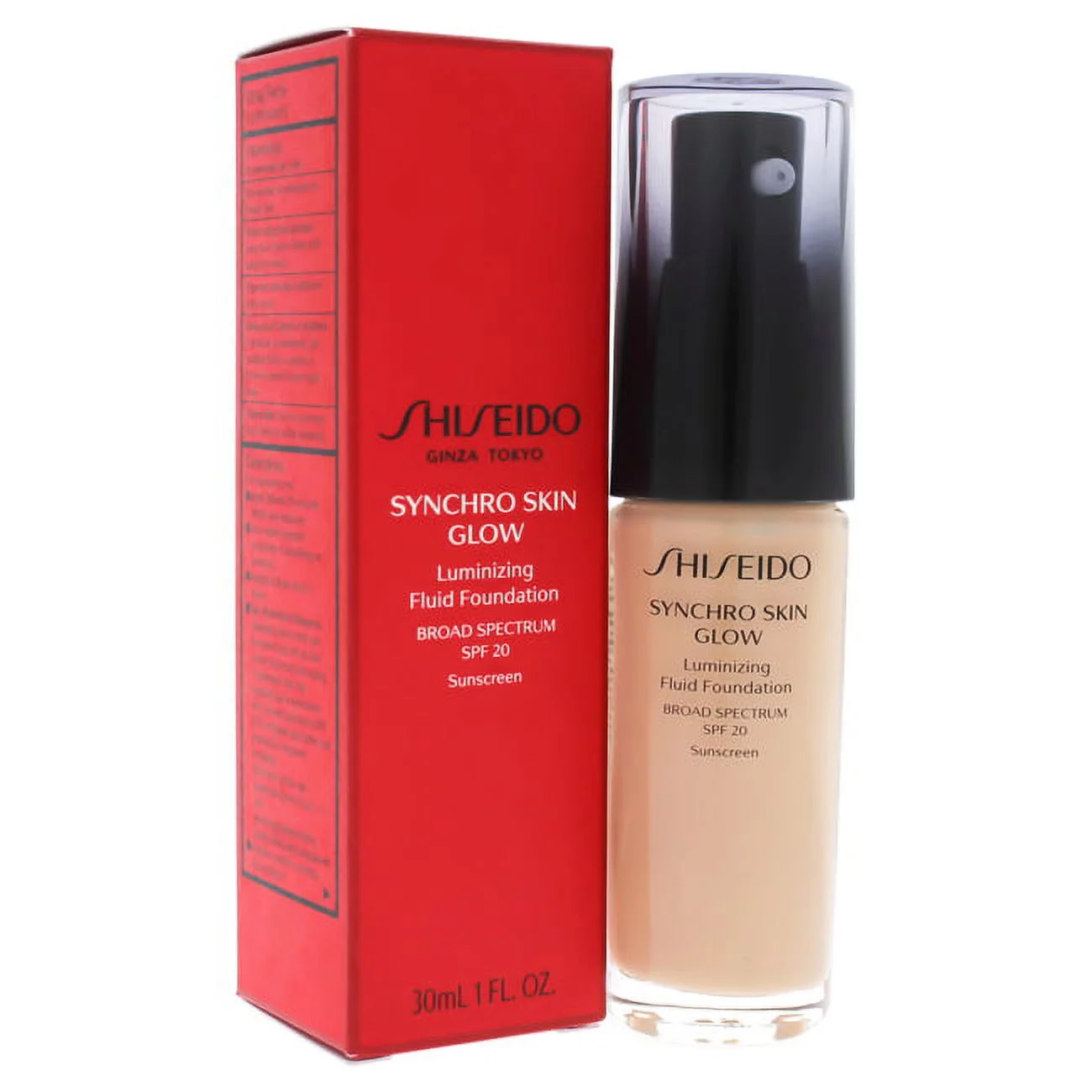 Shiseido Synchro Skin Glow Luminizing Fluid Foundation SPF 20, No. 3 Neutral, 1 Ounce