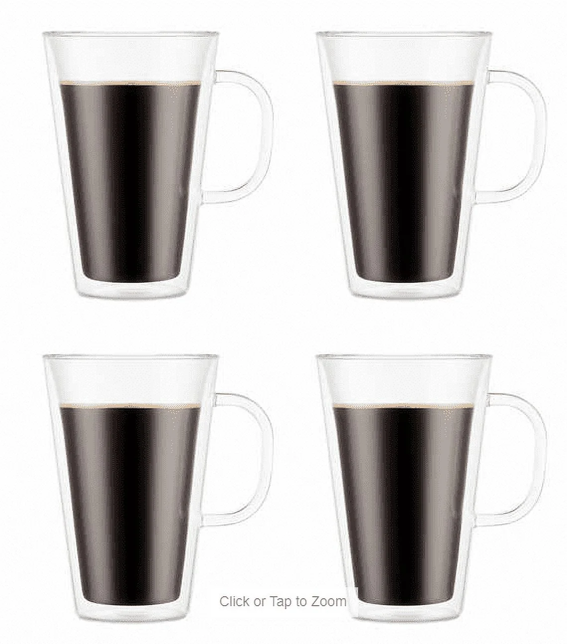 Bodum Canteen Double Wall Mugs, 4-piece Set (13.5 oz)
