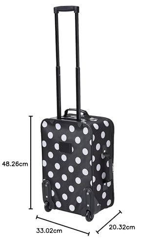 Rockland Fashion Expandable Softside Upright Luggage Set, Charcoal, 2-Piece (14/19)