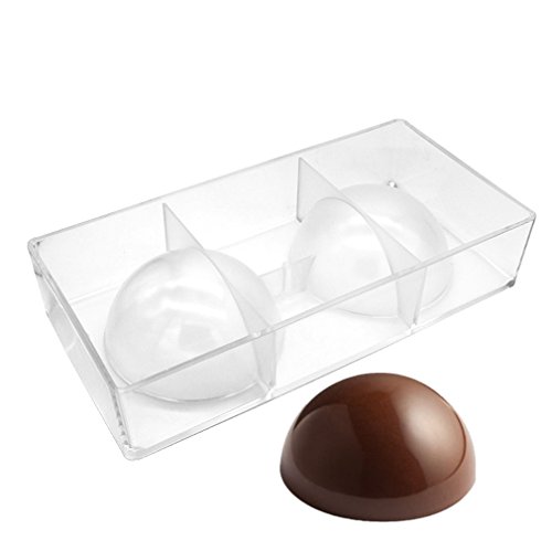 Goldbaking Ball Chocolate Mold Ball Polycarbonate Mould Chocolate Mold Hot Chocolate Bomb (Middle 2inch)