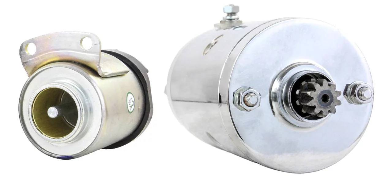 Chrome Starter & Solenoid Fits 84 Harley Touring Electraglide Special Ed Flhx