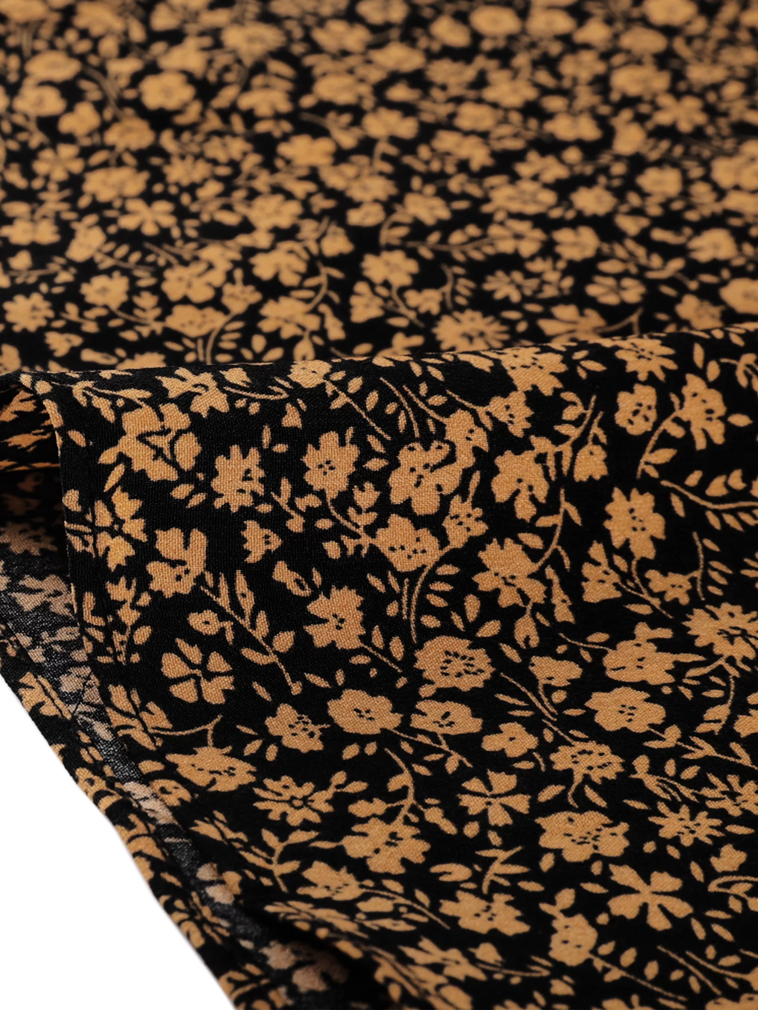 Allegra K Women's Peasant Elastic Waist A-Line Printed Midi Skirt