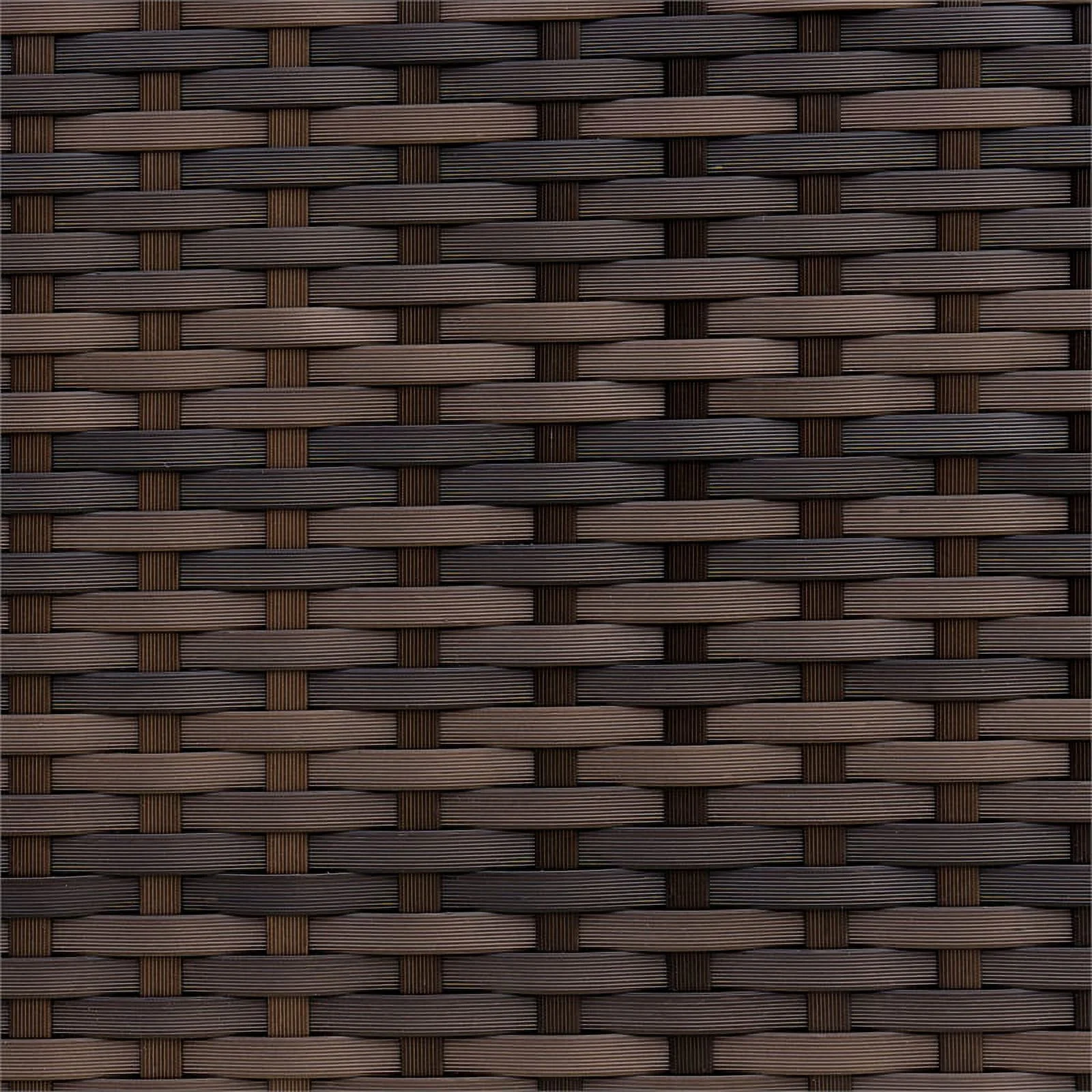 Furniture of America Daley Rattan Patio Armless Chair in Brown and Beige