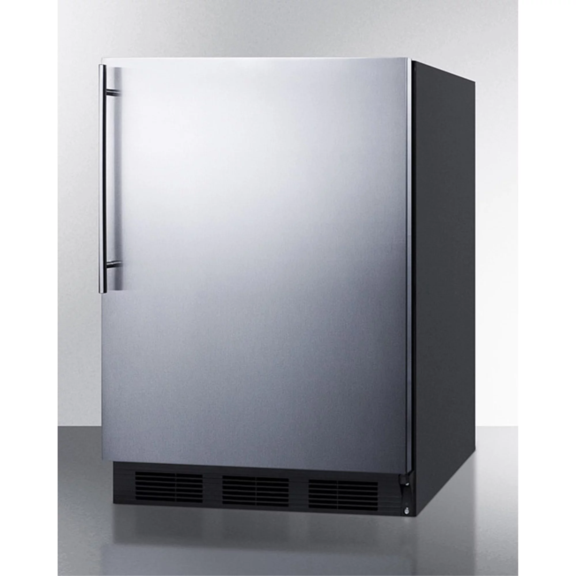 Summit Appliance  33.25 x 23.63 x 23.5 in. Built-In Undercounter All-Refrigerator, Black Cabinet