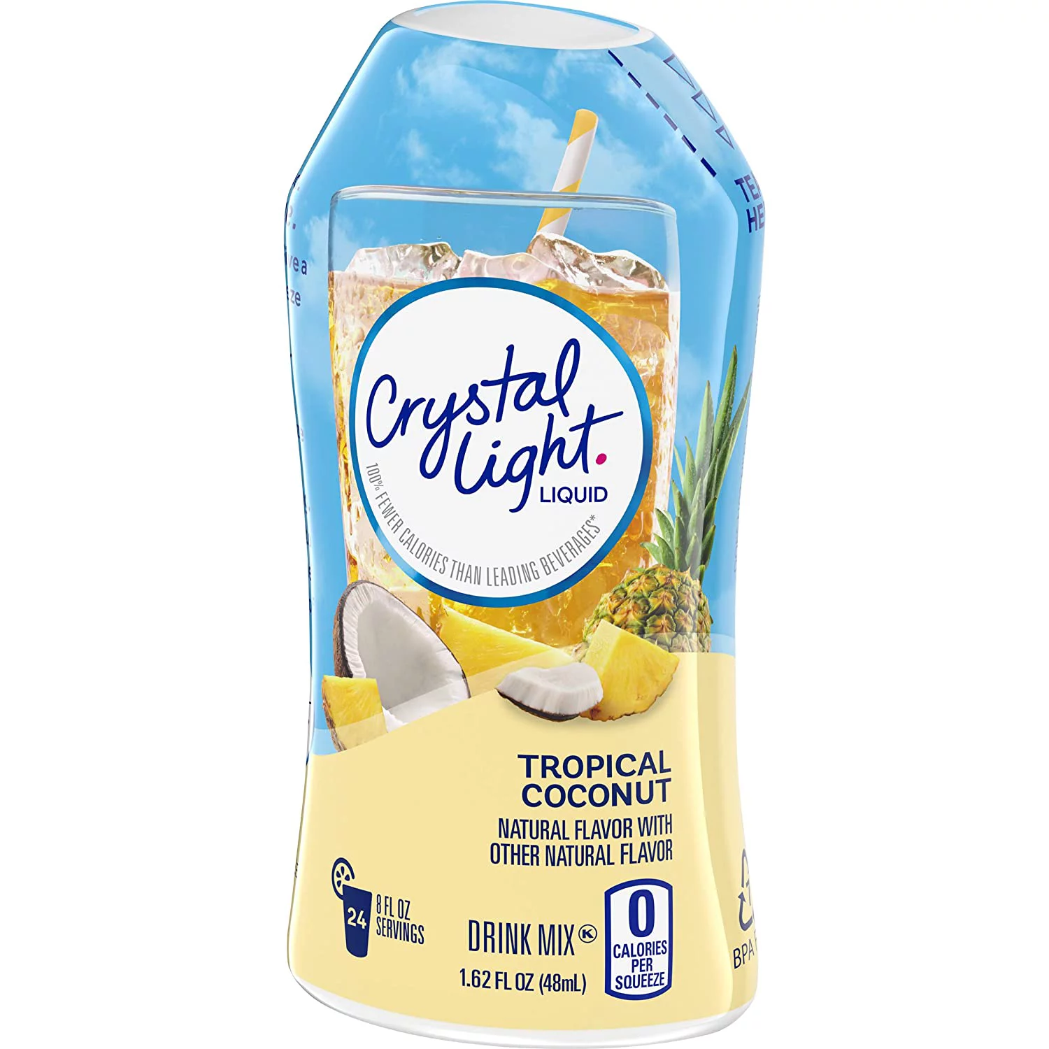 Crystal Light Liquid Drink Mix, Tropical Coconut, 1.62 OZ (Pack of 12)