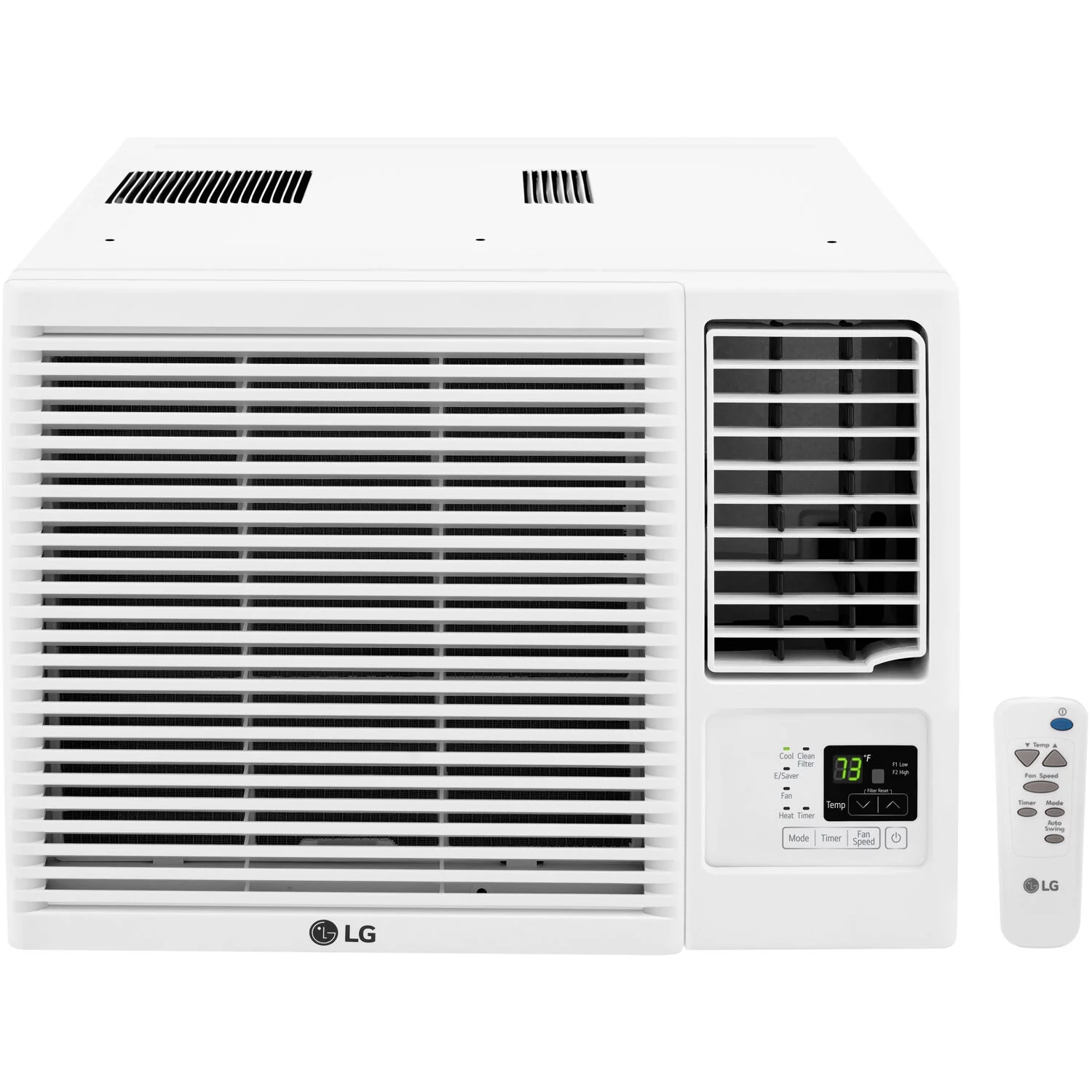 LG 11,500/12,000 BTU 230V Window Air Conditioner with 9,200/11,200 BTU Supplemental Heat Function