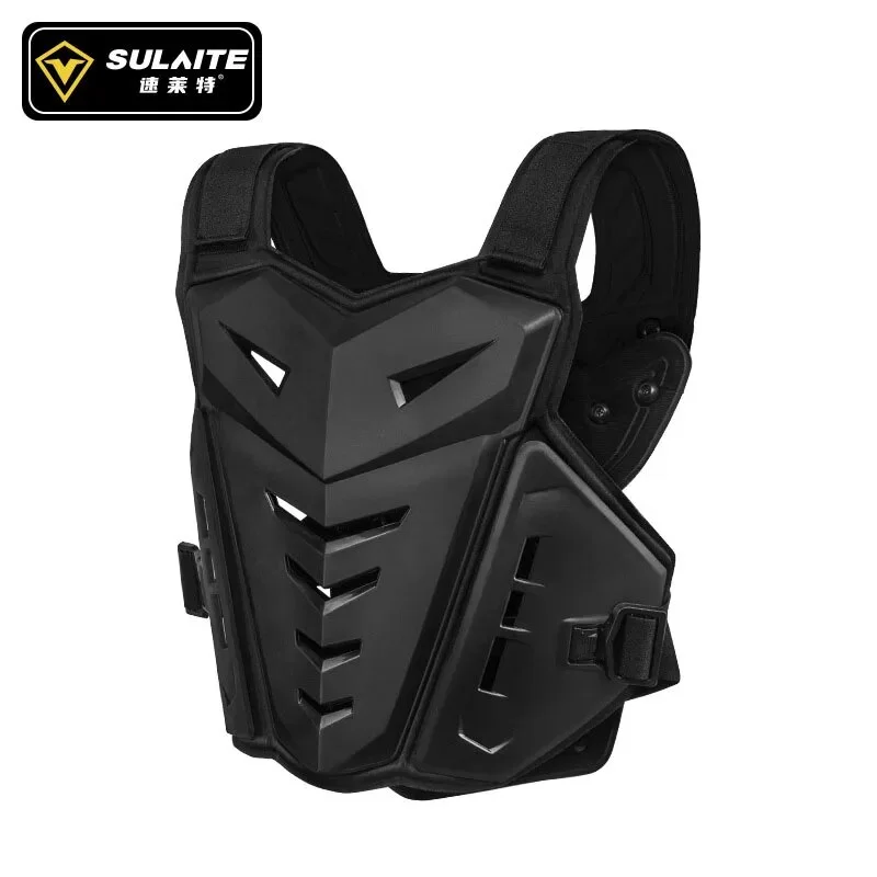 Motocross Body Armor Motorcycle Jacket Motocross Moto Vest Back Chest Protector Off-Road Dirt Bike Protective Gear Black