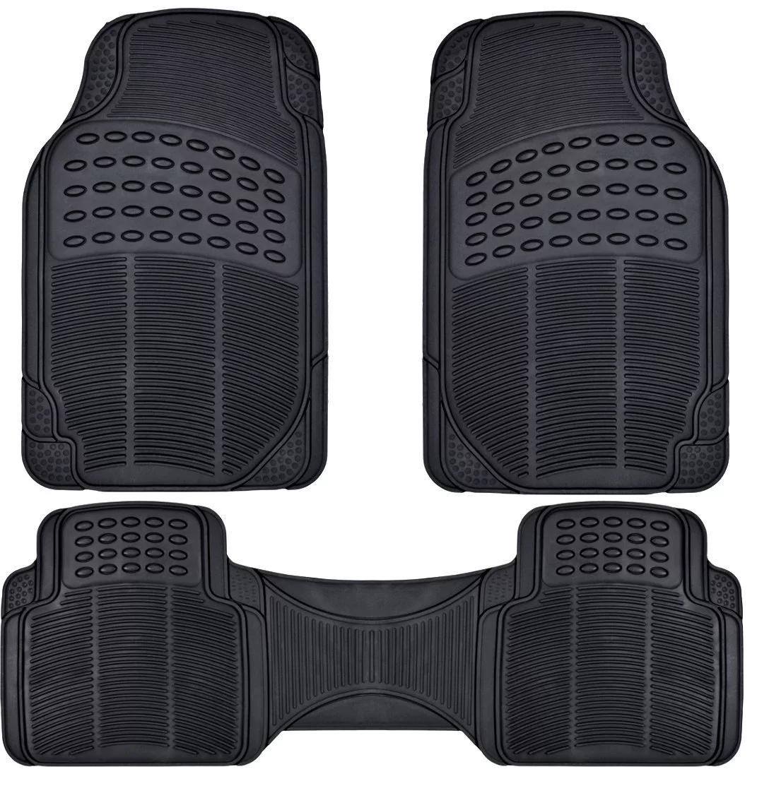 BDK Car Floor Mats with Cargo Mat, All Around Utility Trunk Mat, 3 Colors