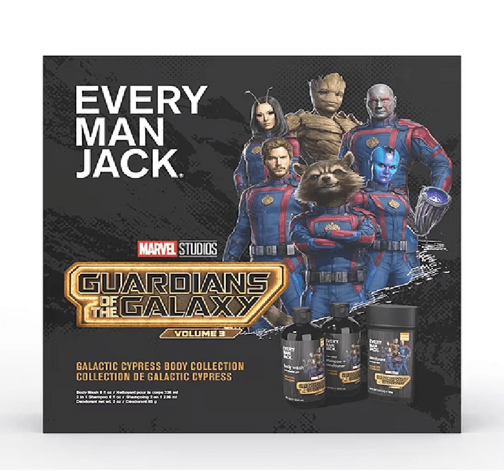 Every Man Jack Guardians Of The Galaxy Body 3-pc. Gift Set (Deo, Body Wash, Shampoo/Conditioner)
