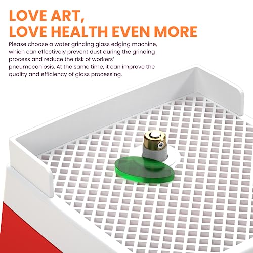 65W Stained Glass Grinder, 110V Portable Glass Art Grinding Machine with Grinder Bit