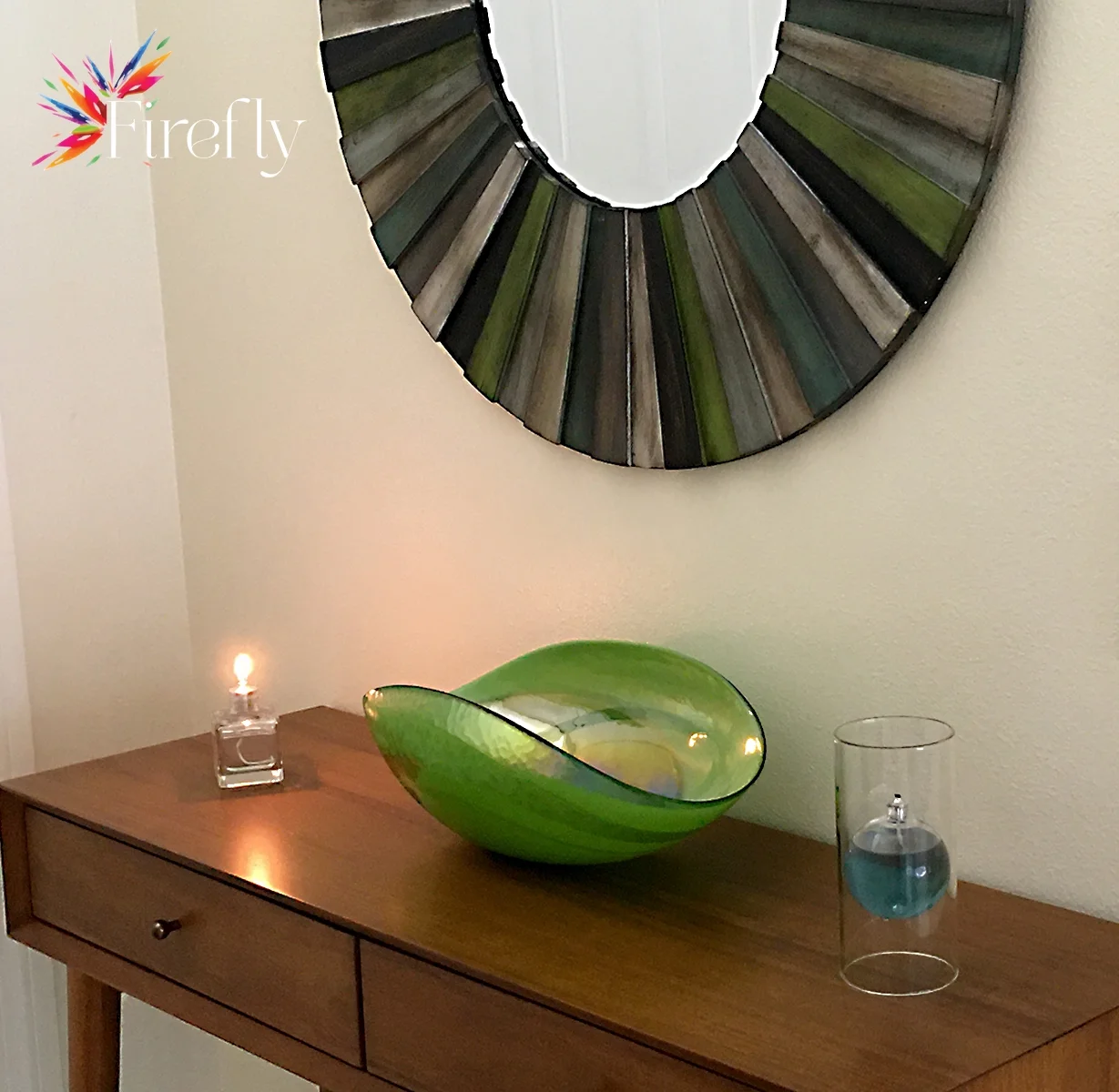 Firefly Aura Petite Glass Refillable Oil Lamp | 2