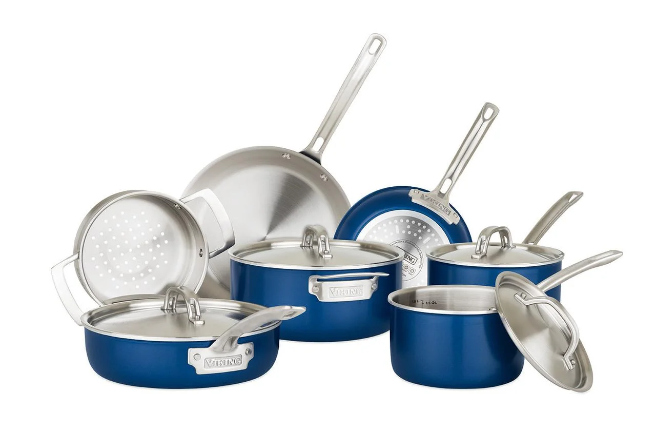 Viking Culinary 40041-9991-BLSC cookware Sets, Multiple, Blue