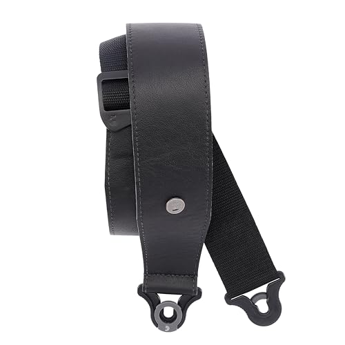 D'Addario Auto Lock Guitar Strap - Acoustic & Electric Accessories - Easy to Use Locking Straps - Uses Existing Buttons - Leather - 2.5
