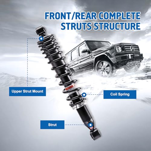 ATV Rear Left Right Shocks Absorber Monotube Shocks Set for Can-Am 10-12 Outlander Max 500 STD XT BR 10-12 Outlander 650/Max 650 STD XT BR 10-11 Outlander 800R/Max 800R STD XT BR 706000792 2pcs