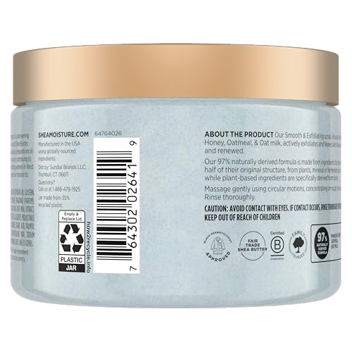 SheaMoisture Shea Sugar Body Scrub For Glowing Radiance Coconut Hibiscus Glowing Radiance Body Scrub With 24h Shea Moisture Nutrients 12 oz