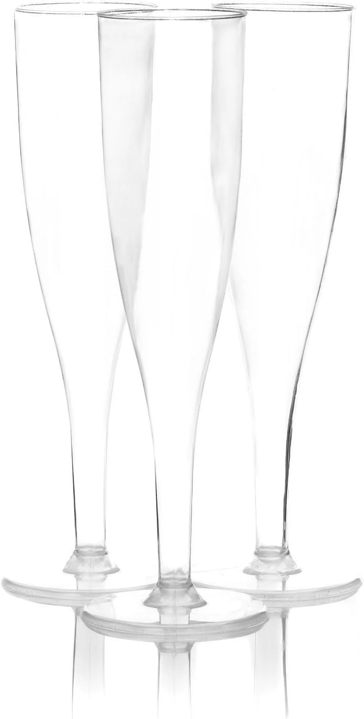 1 Piece Hard Plastic Champagne Flutes (Box Of 4), 5 Oz, Clear,N5124