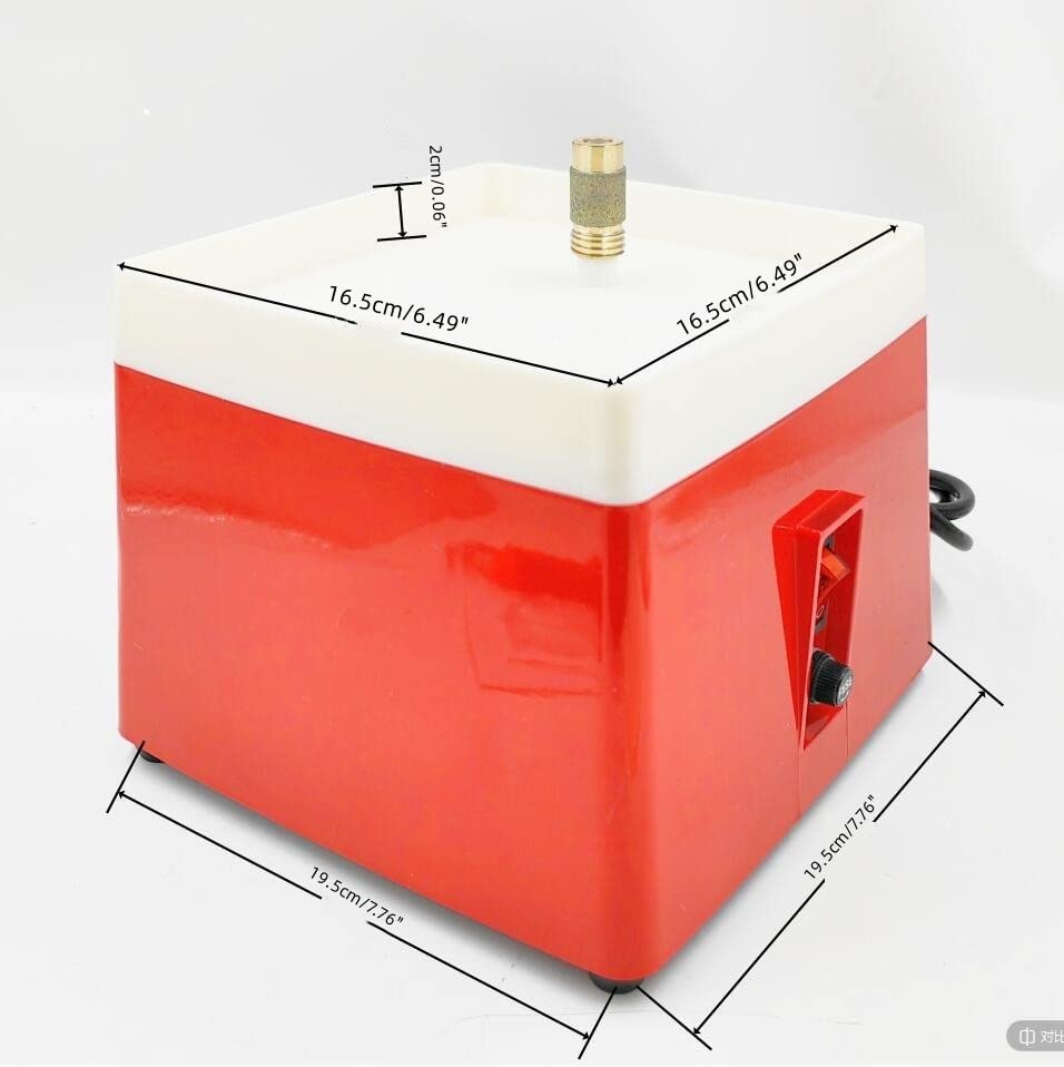 Portable Stained Glass Grinder Machine,Stained Glass Making Tools 110V 65W Glass Diamond Ceramics Art Glass DIY Bench Grinder Tool Machine with 5PCS Grinder Bits