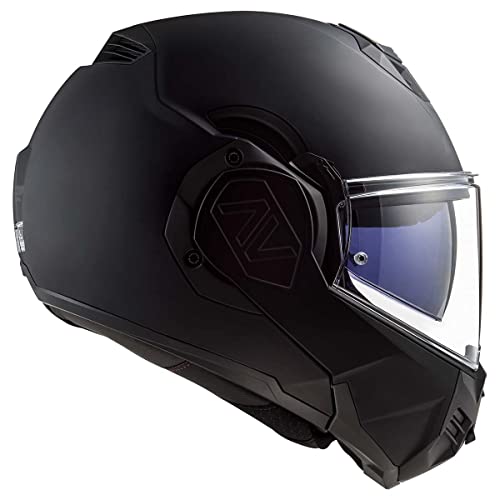 LS2 Helmets Advant Modular Helmet (Noir Matte Black - Large)