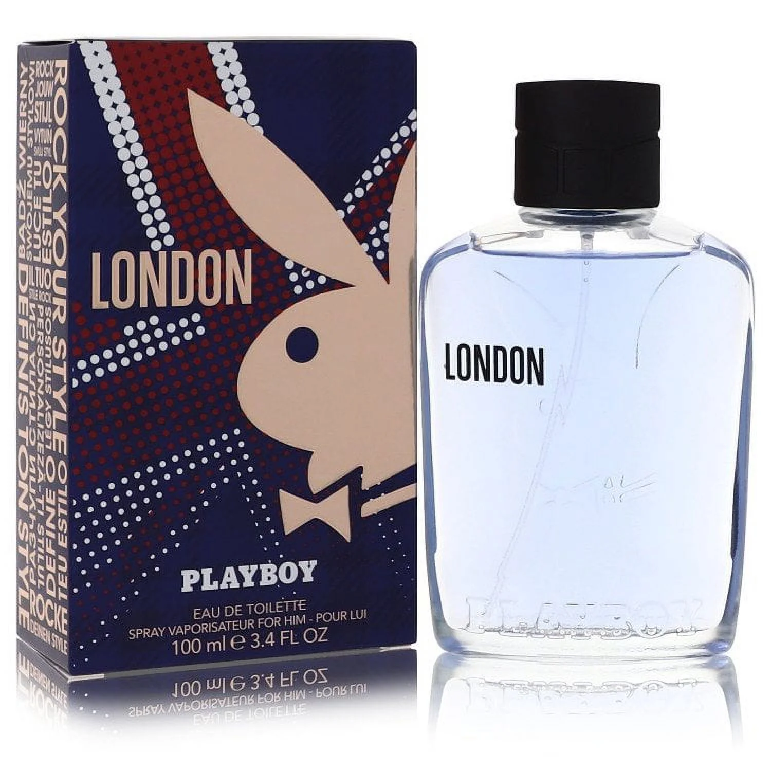 ( 2 Pack ) of Playboy London by Playboy Eau De Toilette Spray 3.4 oz For Men