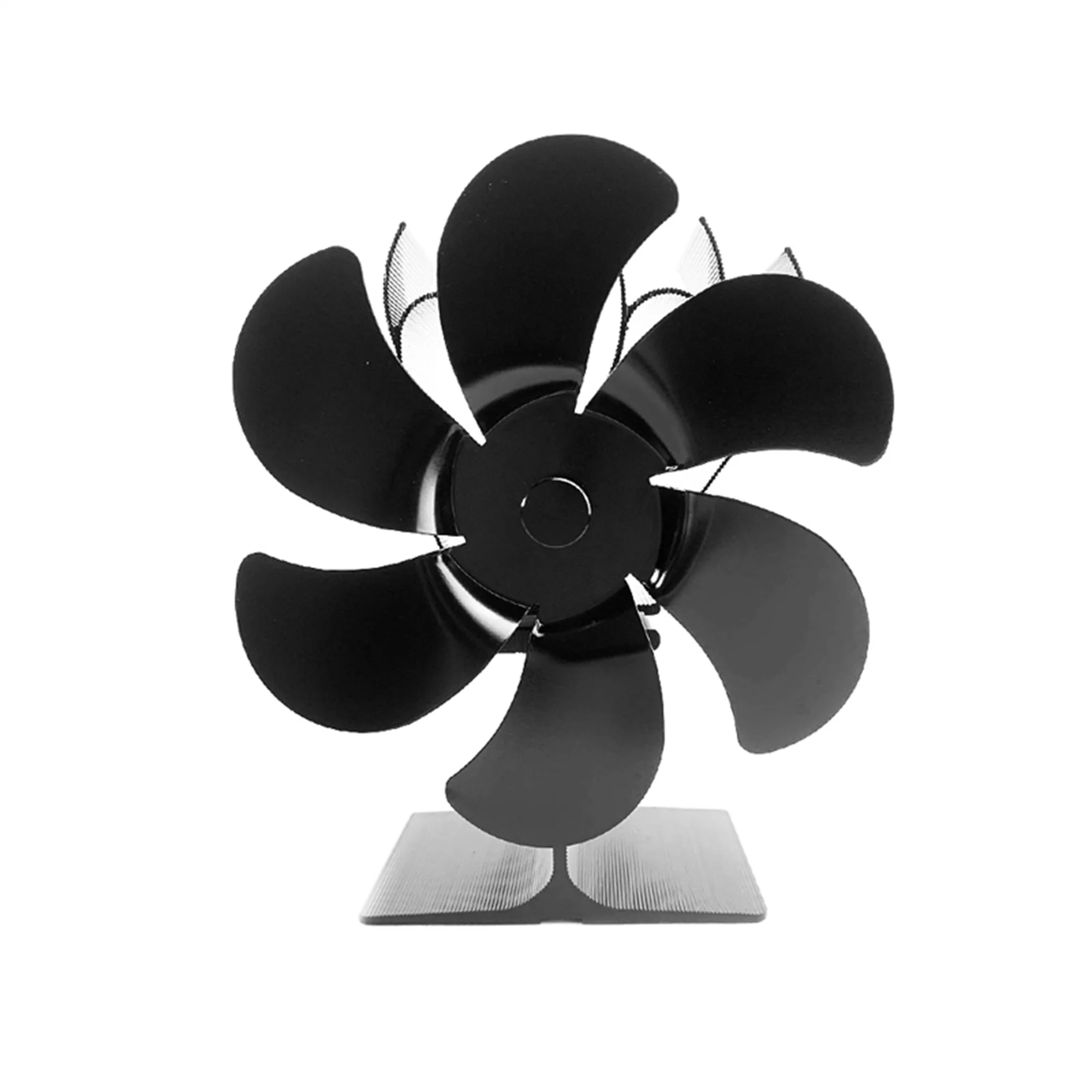 Asashitenel Wood Stove Fan 6 Blades Silent Heat Powered Thermoelectric Fan Non Electric Fireplace Fans for Gas Wood Burning Stove
