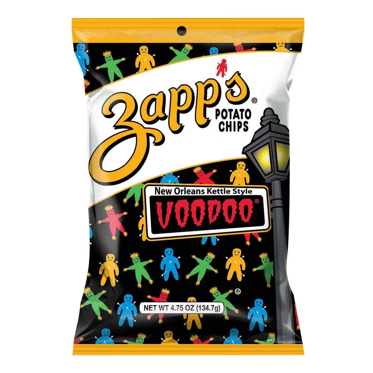 Zapp's Kettle Style Potato Chips - Voodoo Flavor, 6-Pack 4.75 oz. Bags