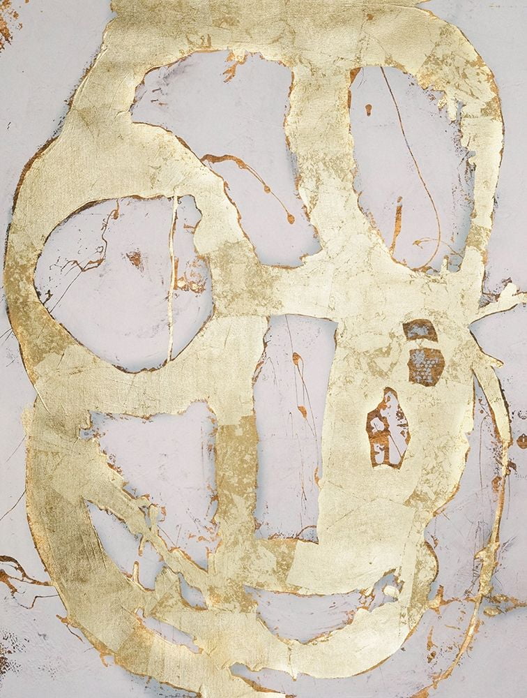 Ashley, Erin 12x14 Gold Ornate Wood Framed with Double Matting Museum Art Print Titled - Ace of Spades in Gold III